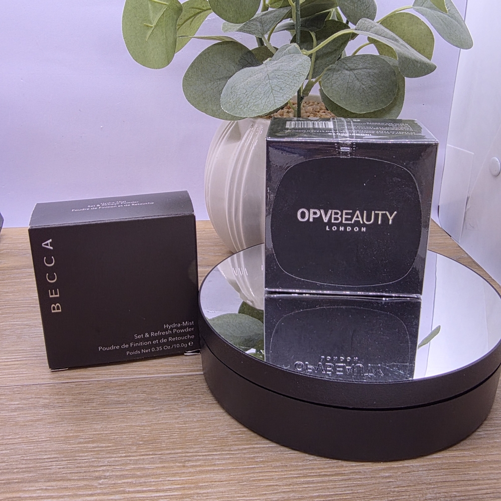 (1) BECCA Hydra Mist Set Refresh (1) OPV BEAUTY London Translucent Powder Makeup